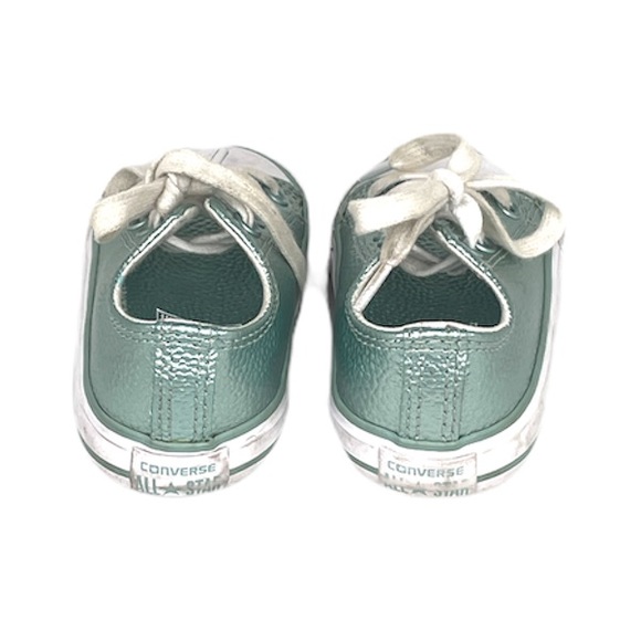 Converse Pebble Leather Low Tops, Mint Green, Toddler 5 - Picture 5 of 9
